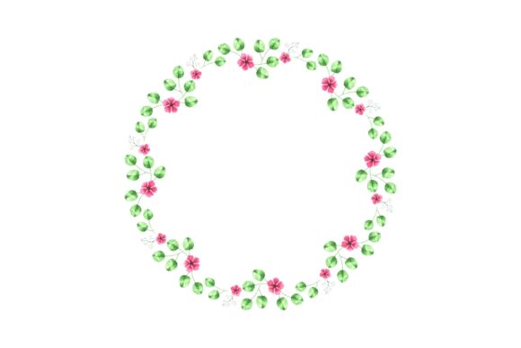 Amazing Watercolor Floral Wreath: A Versatile Design Asset