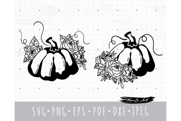 Embrace the Season with Floral Yalloween or Thanksgiving Pumpkin Designs