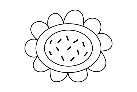 Explore the Beauty of Floral Sunflower Outline