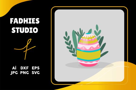 Exploring Eater Egg Colorful Shape Floral