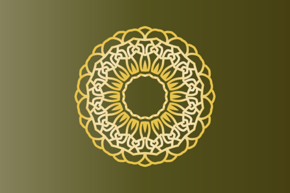 Floral Mandala Indian Henna Element
