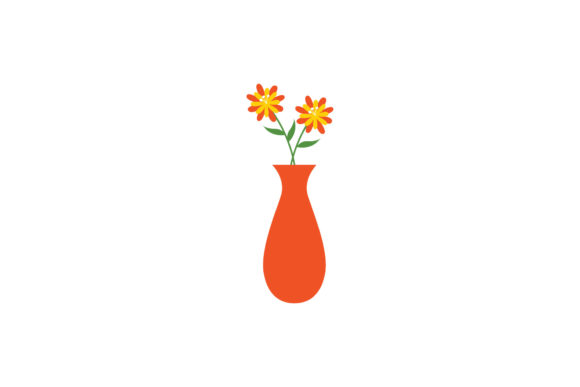 Flowerpot Decoration Floral: A Versatile Design for Various Products