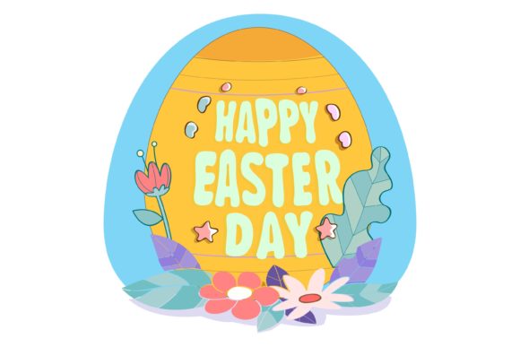Strategic Use of Easter Flat Design Background Floral for Enhanced Visual Impact